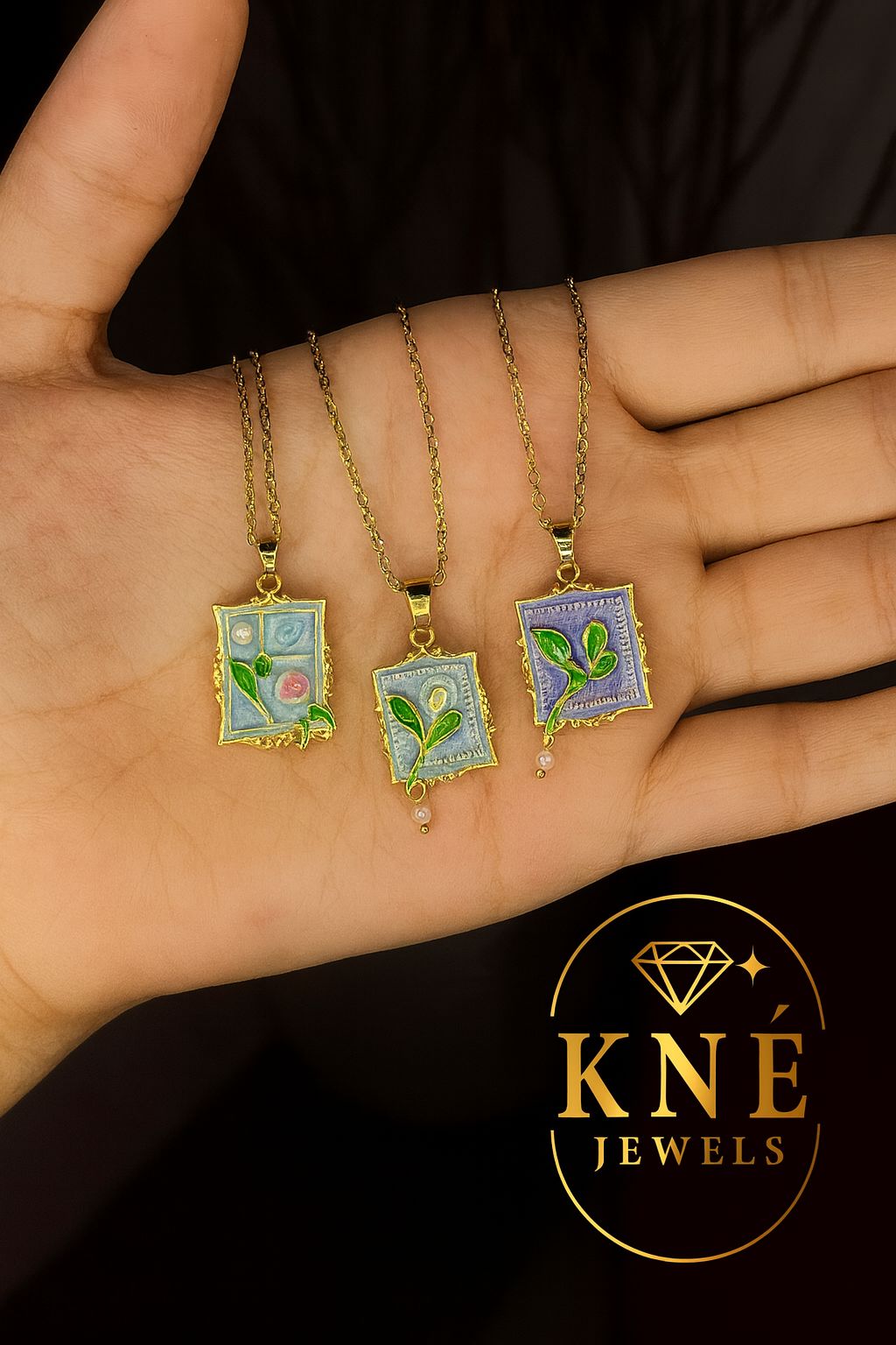 دلايه جولد بليتيد بحبل استانلس