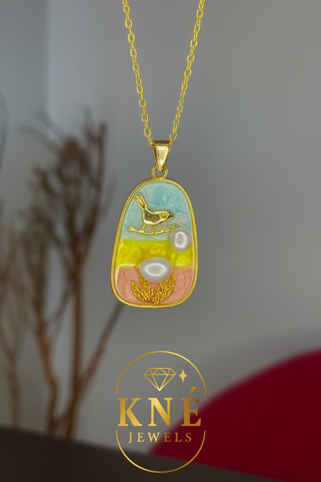 دلايه جولد بليتيد بحبل استانلس